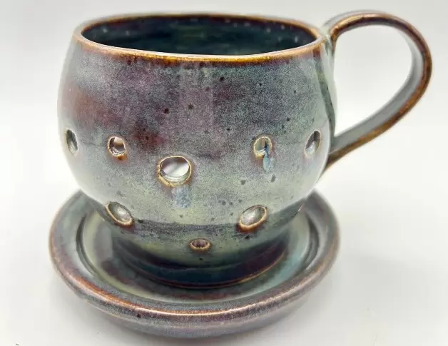 Small Berry Bowl w/ Dish in Purple Rain