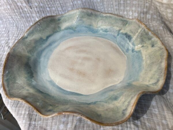 Large Serving Bowl glazed in Smoky Mountain Rain