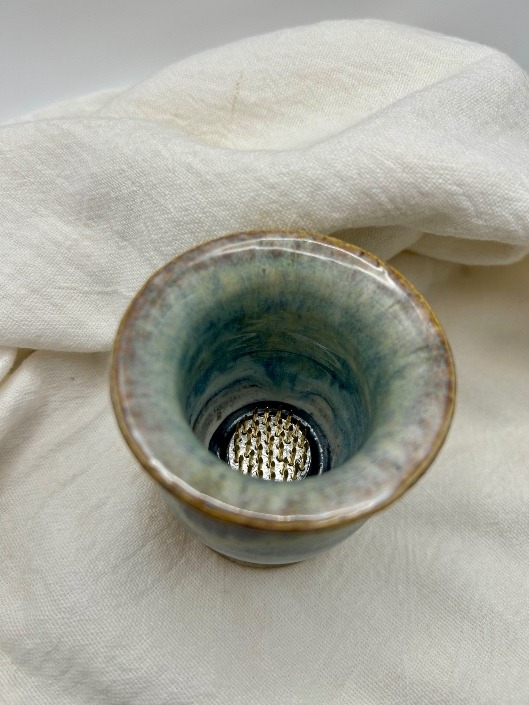 Ikebana bud vase in Smoky Mountain glaze - Image 4