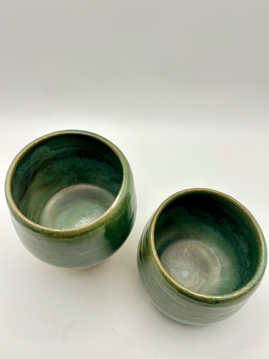 Stoneware Matcha Tea Set glazed in Sea Glass - Image 6