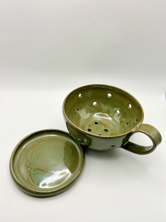 Berry Bowl w/ Dish in Olive - Image 3