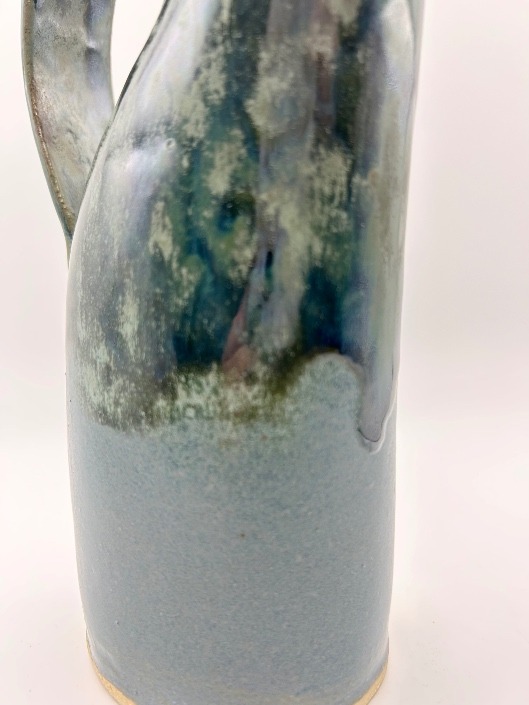 Swan Pitcher/Vase in Seawater over Slate - Image 3
