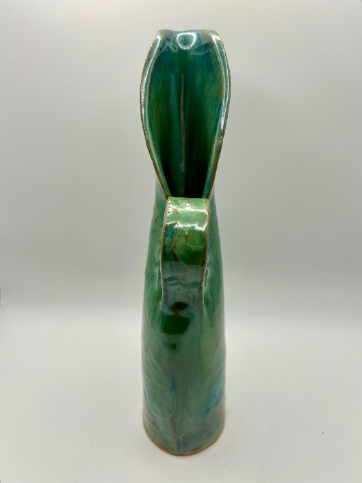 Swan Pitcher/Vase in Bright Turquoise - Image 6