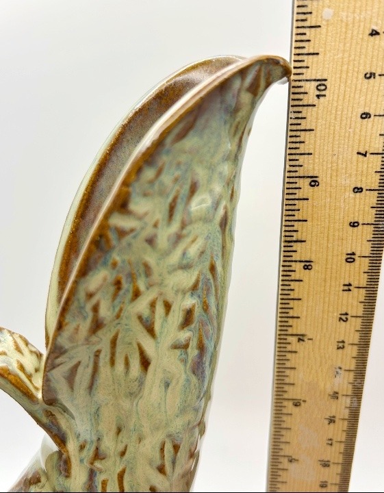 Swan Pitcher/Vase Embossed with Vines in Rustic Pearl - Image 5
