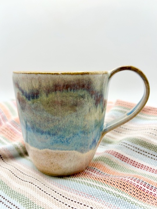 Stoneware Mug Glazed in Smoky Mountain Rain