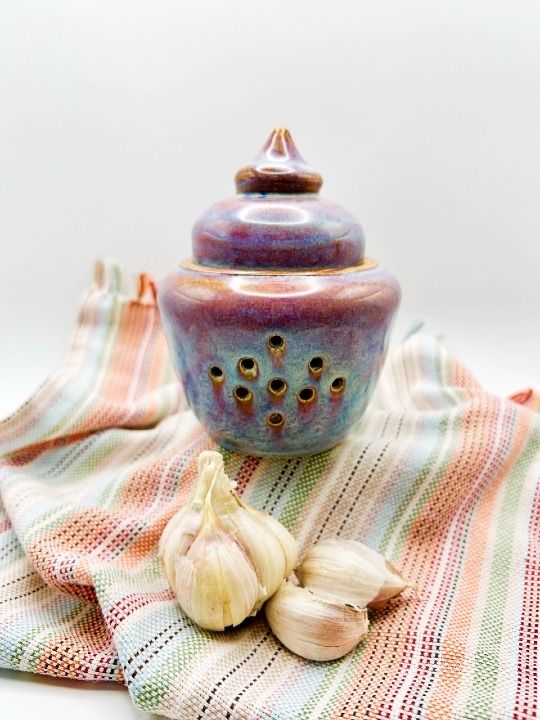 Garlic Jar in Vibrant Rock Candy