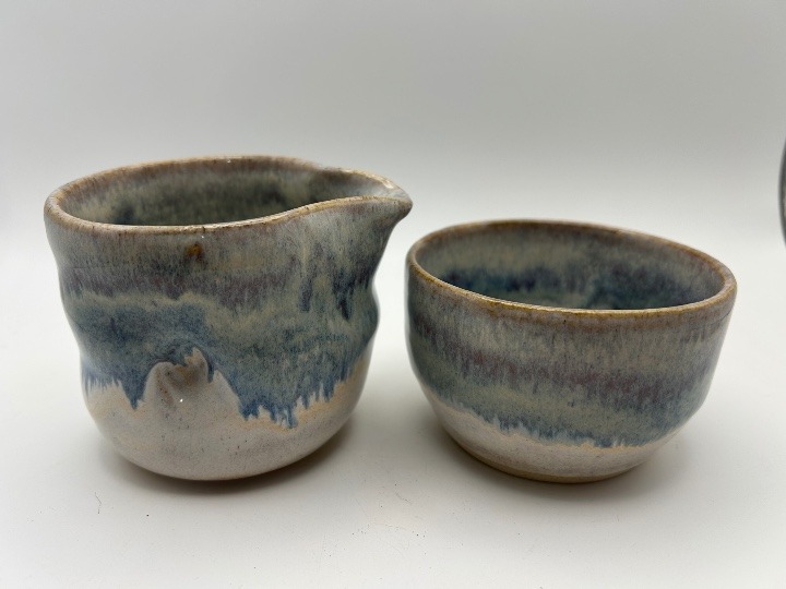 Sugar Bowl & Creamer in Smoky Mountain Rain - Image 2