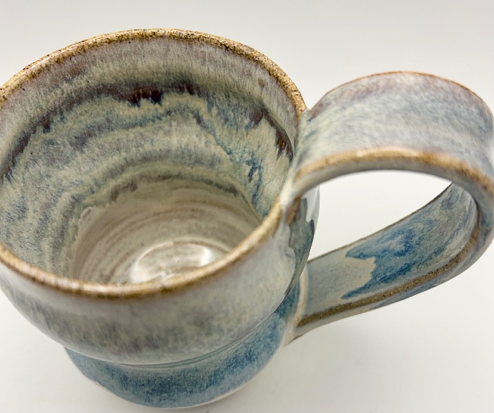 Bubble Mug Glazed in Smokey Mountain Rain - Image 2
