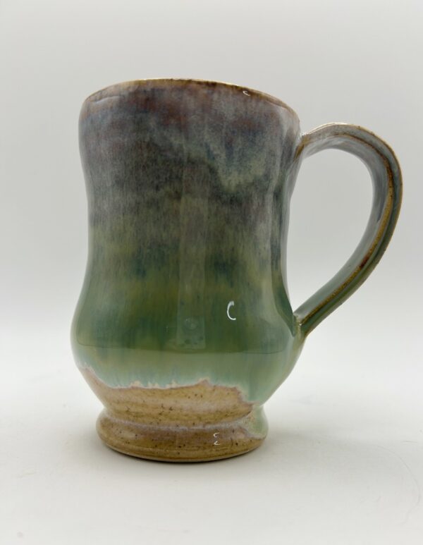 Mug in Iron Lustre & Spring Green