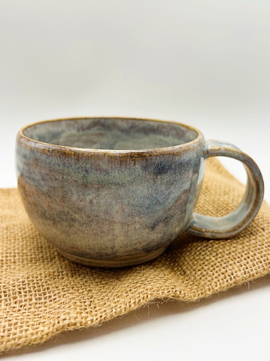 Latte Mug in Iron Lustre